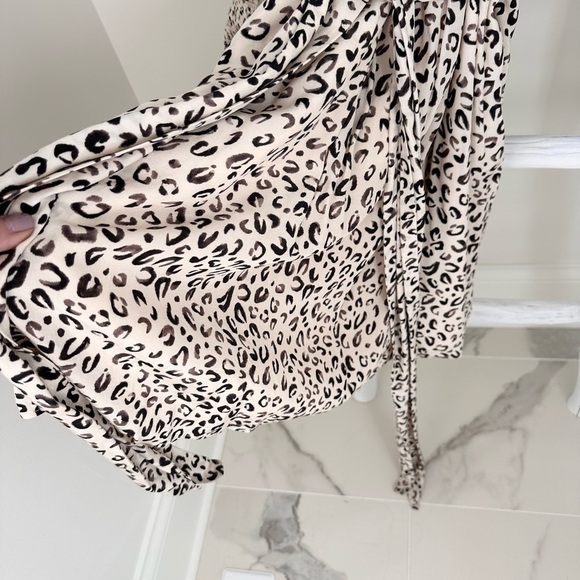 11 Honore Collection Valentina Animal Print Skater Dress SZ 14 - Picture 10 of 16